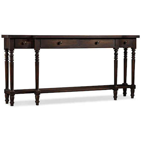 Console Table with 4 Drawers